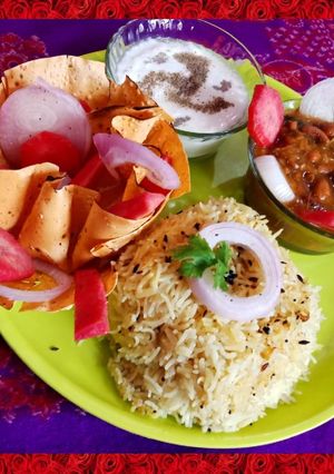 A picture of Rajma Rice Punjabi Style.