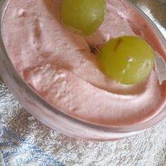 Eggless Strawberry Mousse A picture of Eggless Strawberry Mousse.