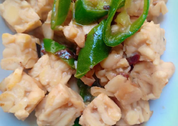 Tumis Tempe Cabe Ijo