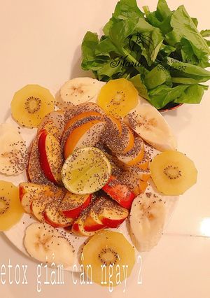 Hình của món Detox, giảm cân ngày 2.