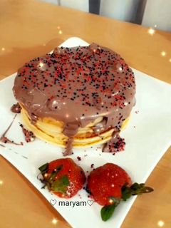 عکسی از دستور پنکیک شکلاتی 🥞