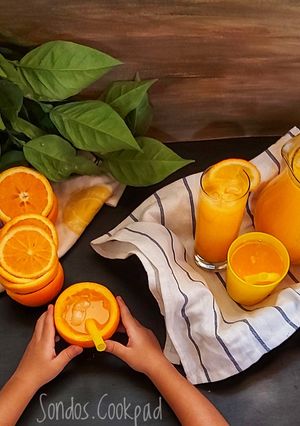 صورة لوصفة عصير برتقال بإضافة لذيذة