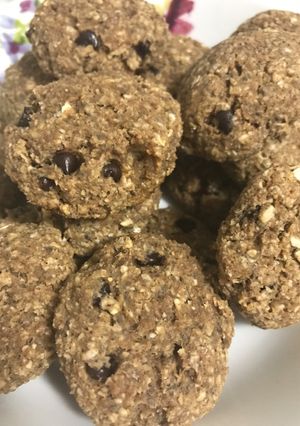Una foto de Galletas fit con chispas de chocolate