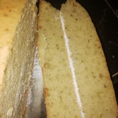 A picture of Lemon cake#charityrecipe#4 week challenge.