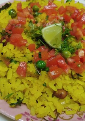 A picture of Kanda poha.