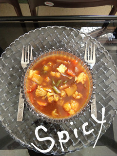 A picture of Stir fry vegetables in hot garlic sauce.
