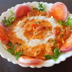 A picture of Malai do pyaza.