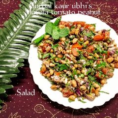 A picture of Masala tomato peanut salad 🥗.