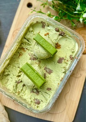 Foto resep Matcha choco biscoff ice cream