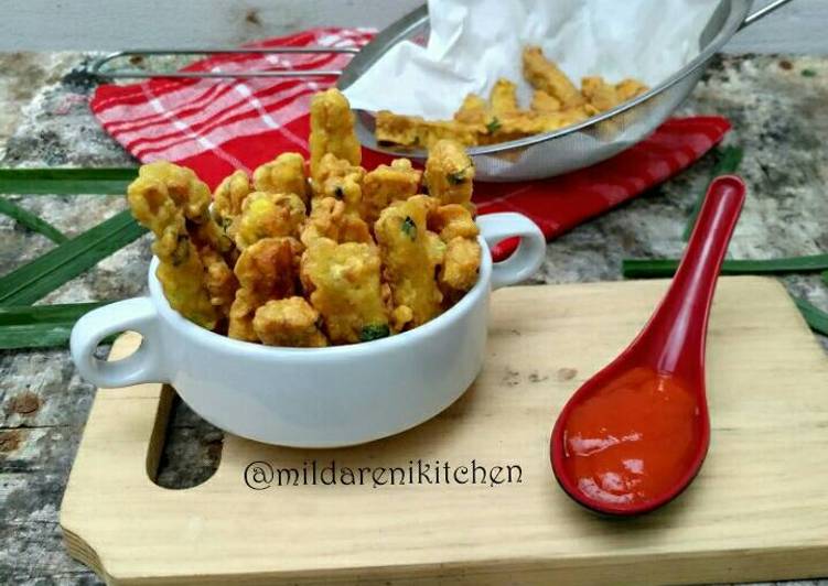 Tempe goreng telur