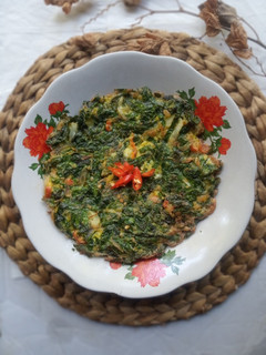 Foto resep Telur Dadar Daun Melinjo