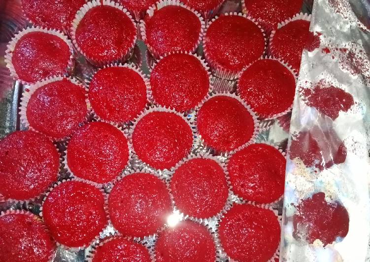 Simple Way to Make Speedy Red velvet cup cakes