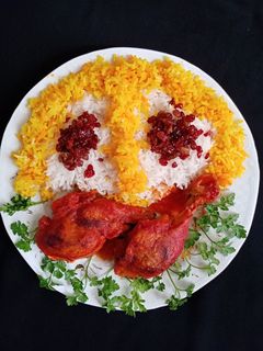 عکسی از دستور زرشک پلو با مرغ