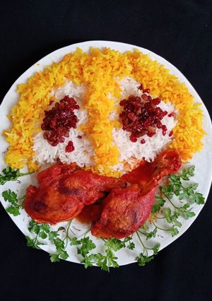 عکسی از دستور زرشک پلو با مرغ