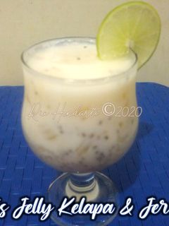 Foto resep Es Jelly Kelapa & Jeruk