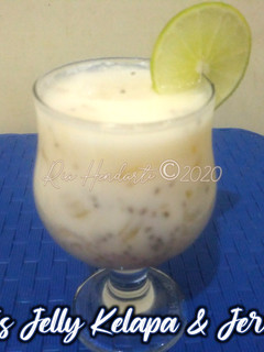 Foto resep Es Jelly Kelapa & Jeruk