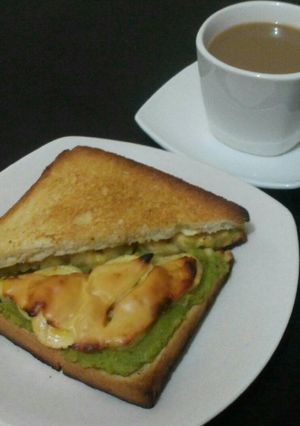 Foto resep Roti Lapis Kentang Tumbuk dan Pisang Panggang (Roasted Banana an