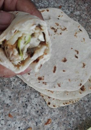 صورة لوصفة فاهيتا بخبز التورتيلا 😋