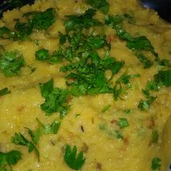 A picture of Moong dal ka Chokha.