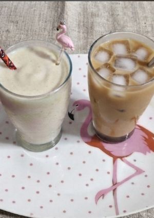 صورة لوصفة عصير تمر بالموز🍌واللبن🥛