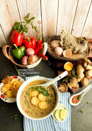 Gambar Egg Drops Soup With Mushroom