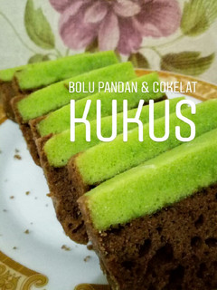 Foto resep Bolu pandan & cokelat kukus