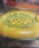 Spinach artichoke dip bread bowl
