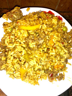A picture of Simple minced meat jollof rice.