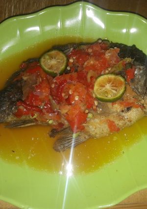 Foto resep Pecak ikan mas pedasss