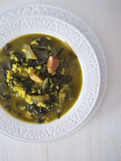 Una foto de Arroz con acelgas