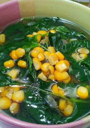 Foto resep Sayur Bening Bayam Jagung (Tanpa Kencur/Kunci)