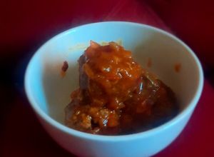 Una foto de Albóndigas en salsa roja