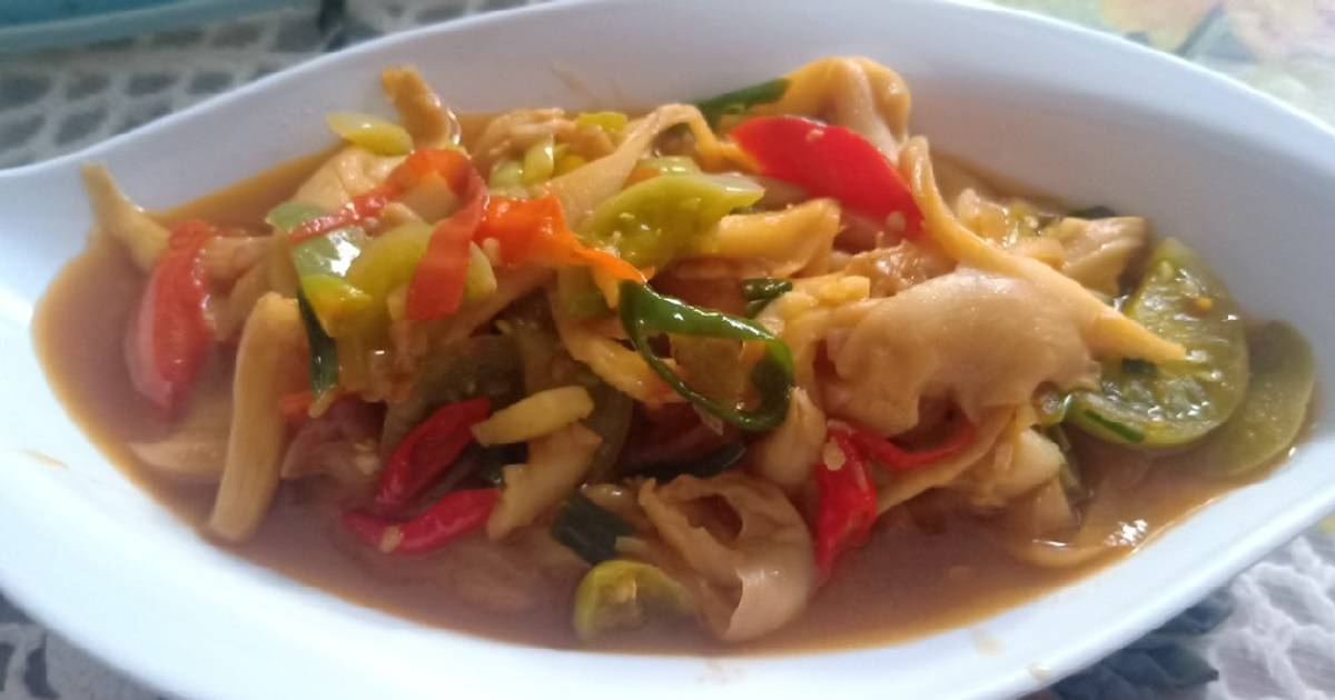 Resep Tumis Jamur Merang cabe ijo oleh dapur Gendhuk Cookpad