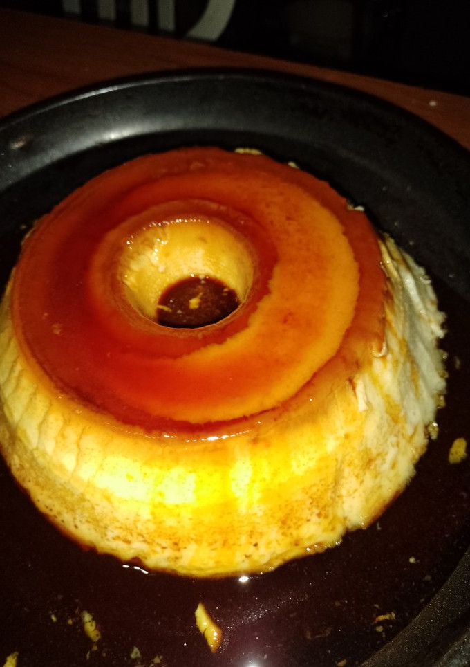Una foto de Flan casero