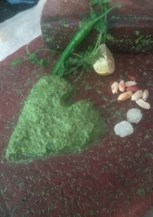A picture of Chutney peanut and till.