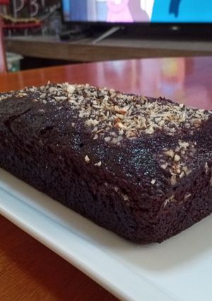 Una foto de Cake de Chocolate con Pecanas y Almendras 🍫😍