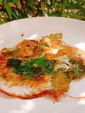ไข่ขาวดาวจิงจูฉ่าย Crispy Fried Egg white with  White mugwort