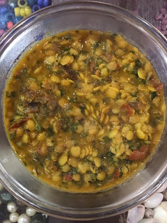 A picture of Dal Methi pigeon pea lentils fenugreek.