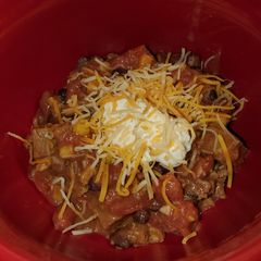 A picture of Lauren's Taco Soup.