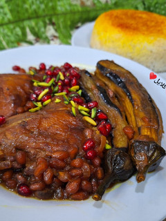 عکسی از دستور مسمای انار بادمجان (شام شب یلدا) 😋