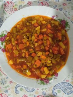 عکسی از دستور خوراک لوبیا سبز تازه