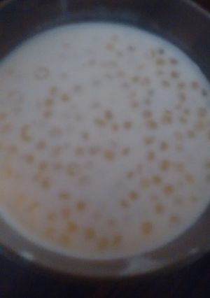 A picture of Sabudana kheer.