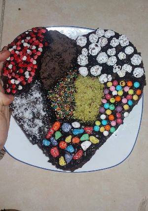 عکسی از دستور کیک خیس شکلاتی من😁
