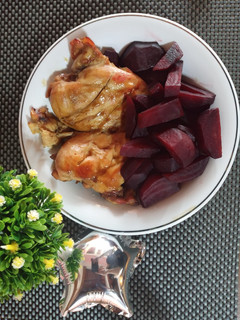 Foto resep Ayam panggang beetroot
