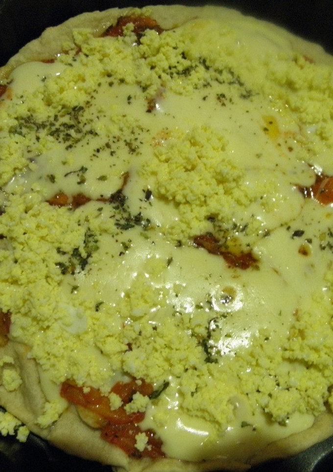 Una foto de Pizza de papas sin masa