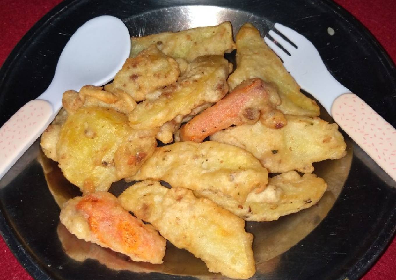 Kentang wortel goreng tepung daging giling