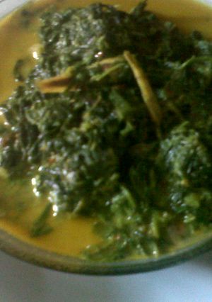 Foto resep Sayur Daun Singkong Kuah Santan