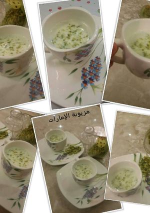 صورة لوصفة شراب الفستق الدافىء🍵🍵🍀