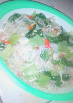 Foto resep Bihun kuah sayur pedas