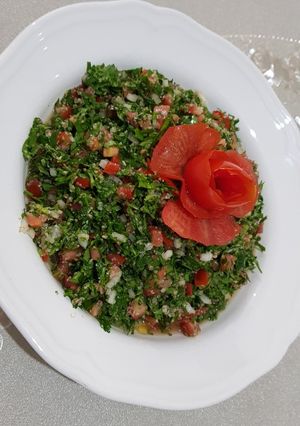 A picture of Tabbouleh تبولة.